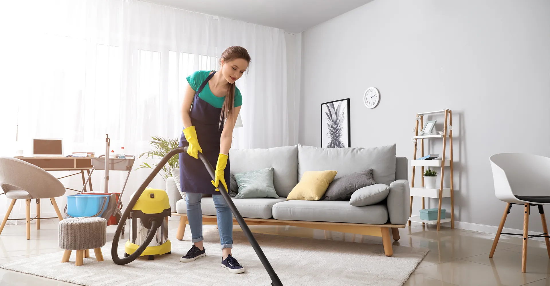 Imagem ilustrativa para o artigo Como limpar a casa rapidamente trabalhando o dia inteiro da Maria Brasileira